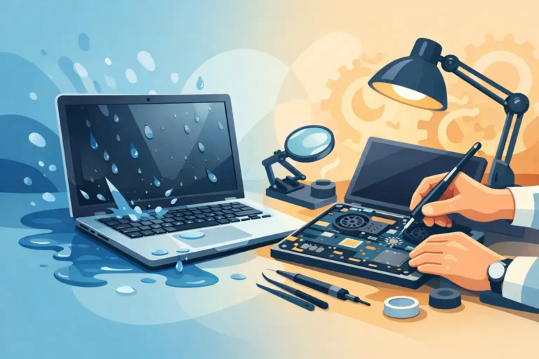 Can Water Damaged Laptops Be Repaired Safely?